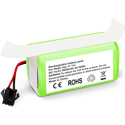 เครื่องดูดฝุ่น RoboVac แบตเตอรี่ลิเธียม 11S 15C 15T 14.4V 2800mAh แบตเตอรี่ลิเธียมไอออน