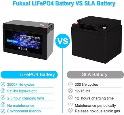แบตเตอรี่ลิเธียมฟอสเฟต 12.8V 10Ah ในตัวแบตเตอรี่แบบชาร์จใหม่ได้ LiFePO4