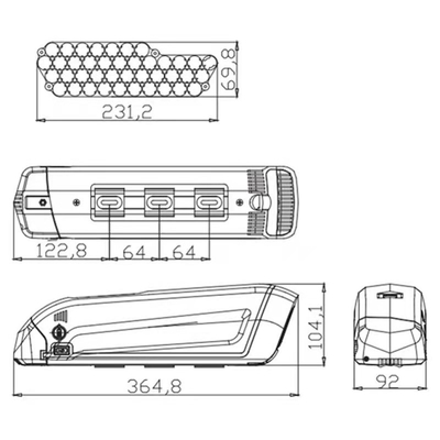 SSE-074 แบตเตอรี่ลิเธียมไอออน 48V 13S3P / 10S4P 7.8Ah แบตเตอรี่ลิเธียมไอออน