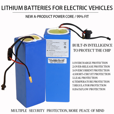 สกู๊ตเตอร์ไฟฟ้าแบตเตอรี่แบบพกพา 42V 15A 13.5 กก. แบตเตอรี่ชาร์จขนาดเล็ก