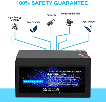 LFP แบตเตอรี่ลิเธียมฟอสเฟตแบบชาร์จไฟได้ IP67 12.8V 100Ah LiFePO4 แบตเตอรี่