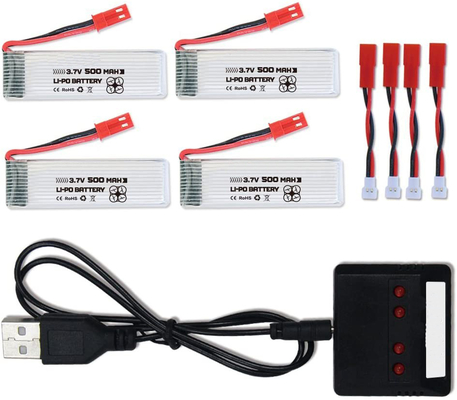 ชุดแบตเตอรี่ลิเธียมไอออนโพลิเมอร์ NCM 3.7V 500mAh แบตเตอรี่ Lipo