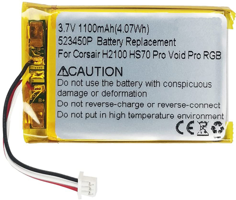 3.7V 1100mah Corsair Void Pro / การเปลี่ยนแบตเตอรี่ Corsair Void 523450P