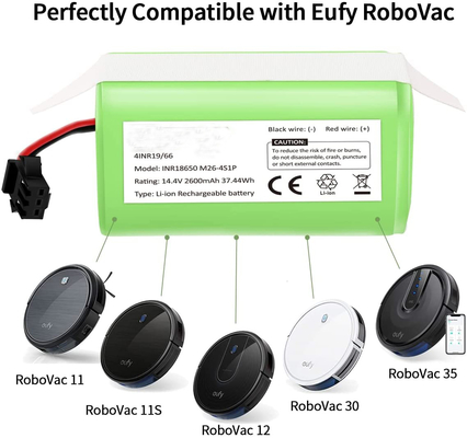 Ecovacs Deebot แบตเตอรี่ลิเธียมไอออน 2600mAh 14.4V แบตเตอรี่แบบชาร์จใหม่ได้ N79S