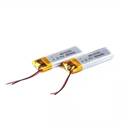 แบตเตอรี่ลิเธียมโพลิเมอร์ 1S1P 90mAh 3.7v แบตเตอรี่ลิเธียมไอออนสี่เหลี่ยม