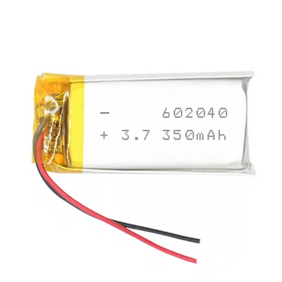 สีขาว 400mah 3.7v 350mah หลี่ ไอออน แบตเตอรี่ Li Polymer แบบชาร์จใหม่ได้