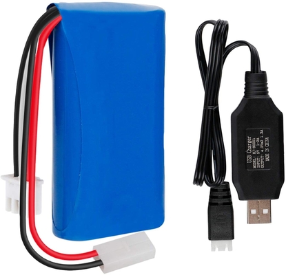 น้ำหนักเบา 7.4V 1300mAh แบตเตอรี่ลิเธียมรถควบคุมระยะไกล NCM