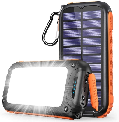 เครื่องชาร์จพลังงานแสงอาทิตย์แบบพกพา Dynamo กันน้ำ / Power Bank 26800mAh UN38.3