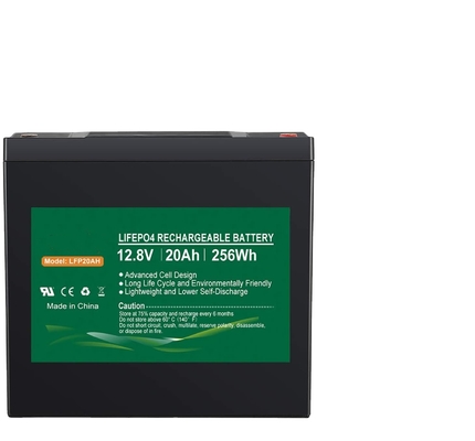 LiFePO4 แบตเตอรี่ลิเธียมฟอสเฟต 20ah 12v แบตเตอรี่ลิเธียมไอออน Deep Cycle IP67