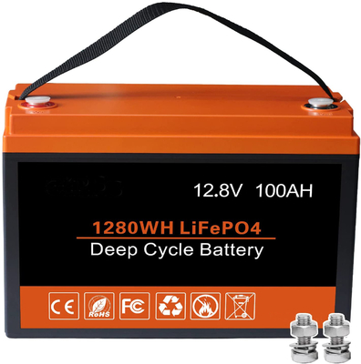 ทรงกระบอก 12Ah Deep Cycle 12V LiFePO4 การปรับแต่งแบตเตอรี่ลิเธียม