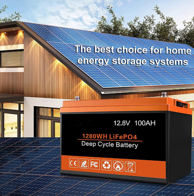 ทรงกระบอก 12Ah Deep Cycle 12V LiFePO4 การปรับแต่งแบตเตอรี่ลิเธียม